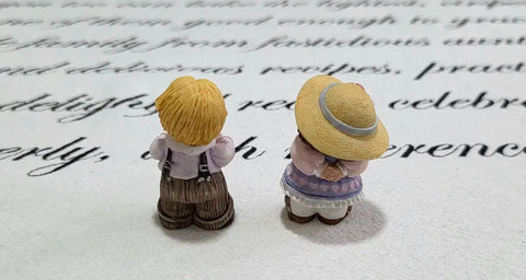 Hallmark Boy/Girl Couple Mini Figurines