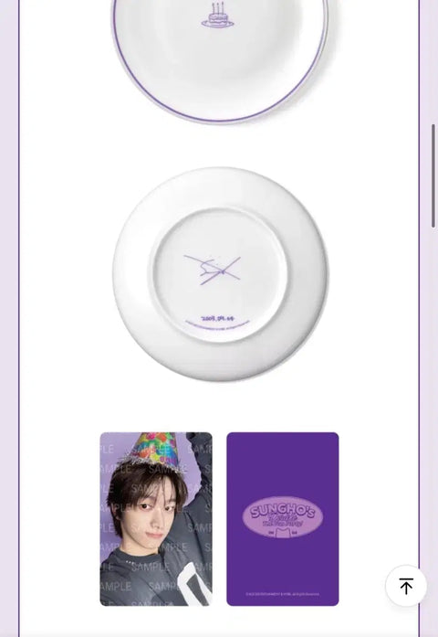 BOYNEXTDOOR BND Sungho Birthday MD Party Plate Full Set for Sale