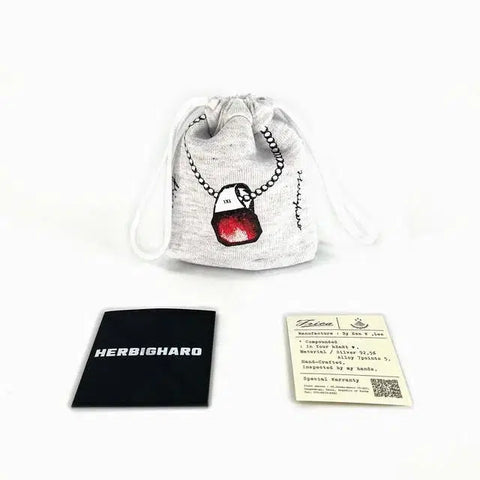 HERBIGHARO & FRICAV ring, clear red