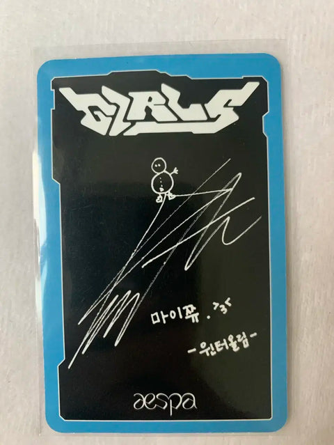 aespa Winter photocard