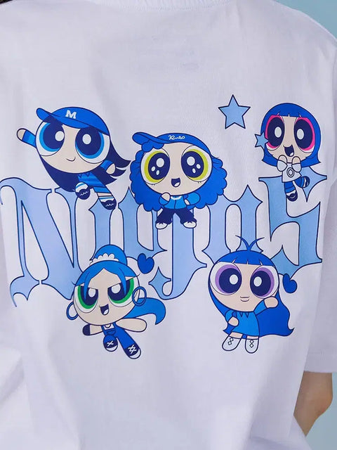 NewJeans x Powerpuff Girls T-shirt White L