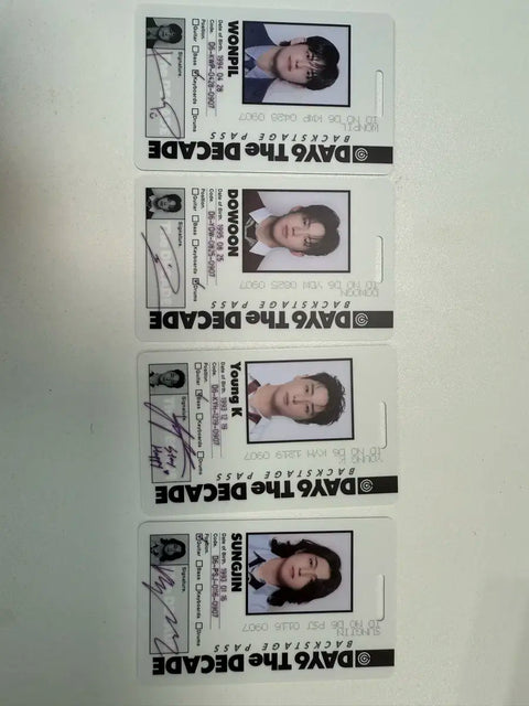 DAY6 The DECADE Album ID Card Version