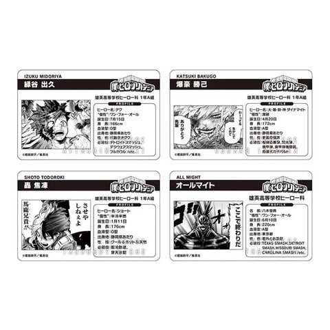 My Hero Academia Midoriya Bakugo All Might Todoroki Birthday Card