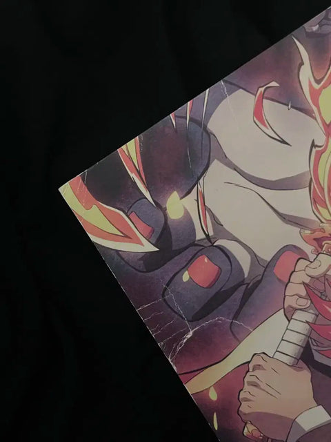 Demon Slayer Kimetsu no Yaiba Mugen Train Limited Edition Akaza Rengoku Illustration Visual Board