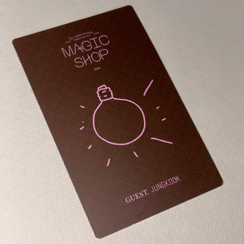 Japan Magic Shop DVD Jungkook photocard Iljik Shop 5th term fan meeting rare BTS