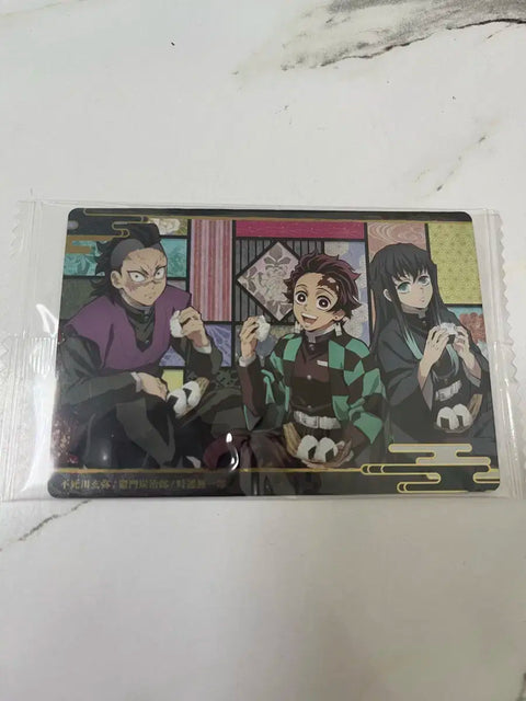 Demon Slayer Wafer Cards, 5 Total, Sold as a Set
