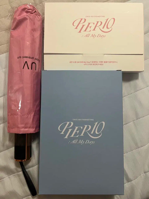 DAY6 Fan Meeting PIER10 Umbrella + Towel + Bingo Board + Photocard