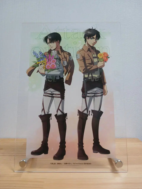 Attack on Titan Eren Levi Acrylic Stand Past and Future