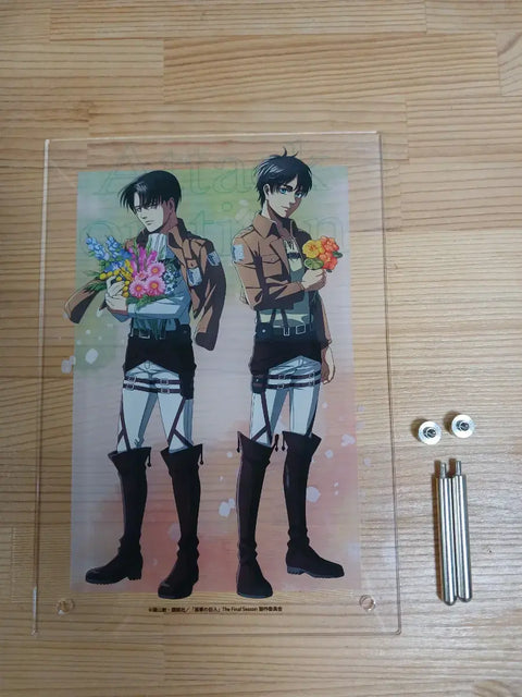 Attack on Titan Eren Levi Acrylic Stand Past and Future