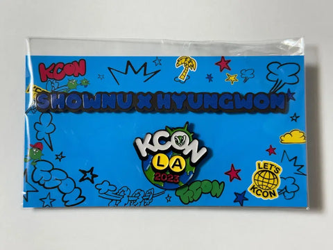 2023 KCON LA Shownu X Hyungwon Badge