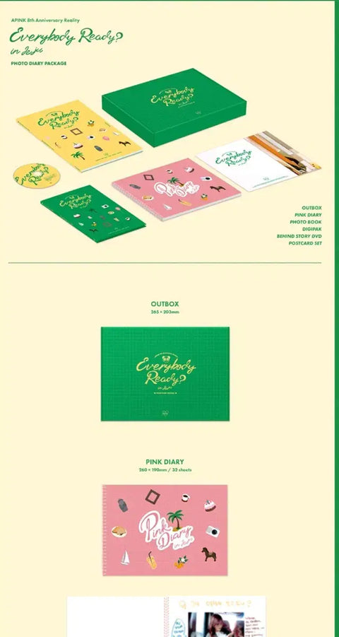 Apink Everybody ready? Photo Diary Package