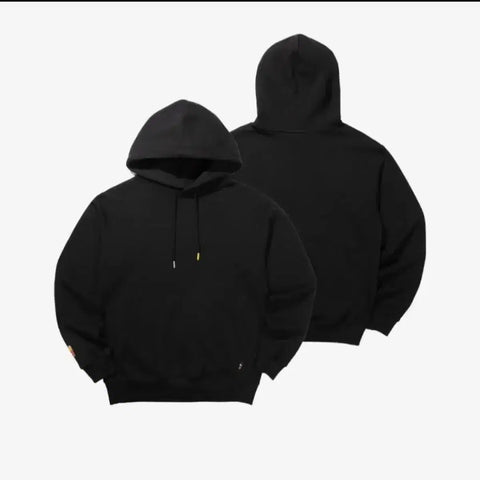BTS McDonald's Collaboration Logo Hoodie Black M