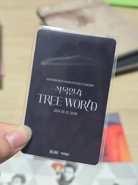 Infinite Nam Woo-hyun Concert Arbor Day 4 Tree World 2nd Show Entrance Photocard