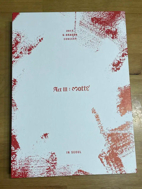 G-Dragon GD MOTTE Concert 2017 Seoul DVD Full Set