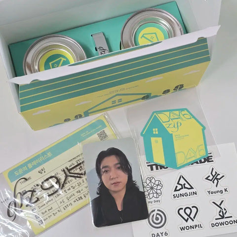 DAY6 pop-up day6 zip gift scented candle confetti tattoo transfer