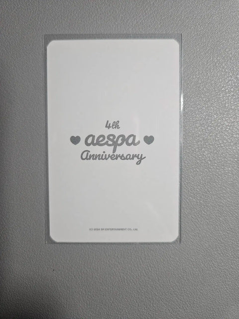aespa 4th Anniversary Karina Stand Photocard, Winter Birthday Cake Photocard Bundle Sale