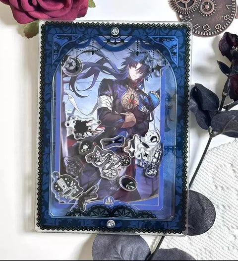 Acrylic photocard postcard case, acrylic stand storage box