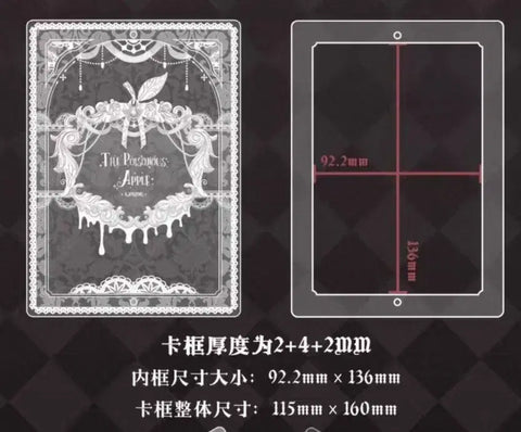 Acrylic photocard postcard case, acrylic stand storage box