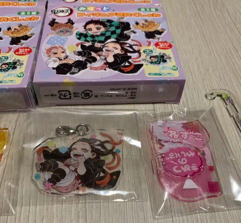 Demon Slayer Original Art Exhibition Yura Yura Acrylic Stand Zenitsu Nezuko