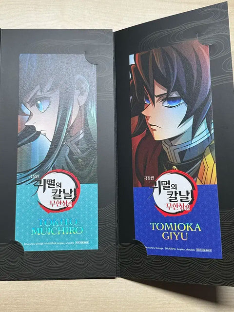 Demon Slayer: Kimetsu no Yaiba Mugen Castle Arc Week 4 Bonus Bookmark Giyu, Muichiro Bundle