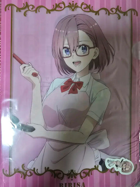 2. 5 Dimensional Seduction DMM Kuji D Prize Amano Ririsa Clear File & Stickers Unopened