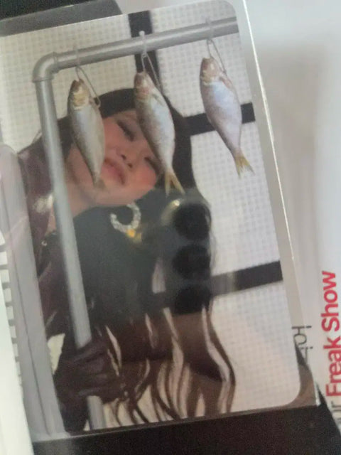 Entertainer female solo singer Youngbin photocard defect.