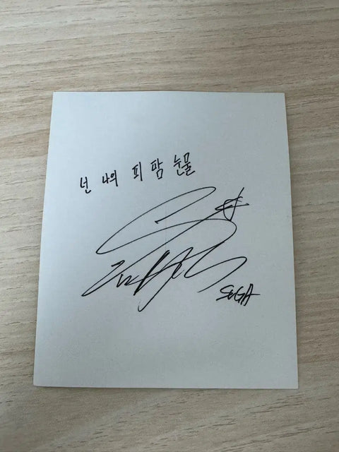 BTS Wings Min Yoongi Suga Yoongi photocard