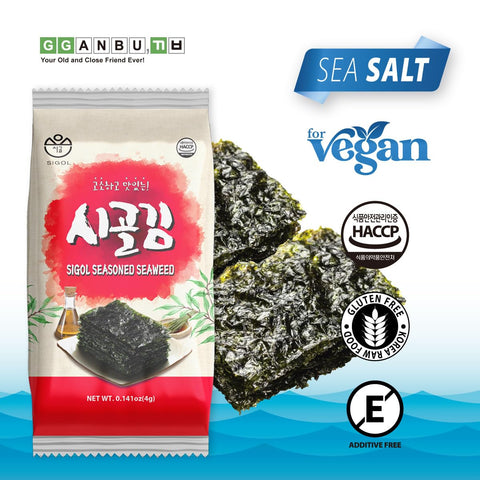 Gganbu - Snack rong biển cao cấp Sigol Hàn Quốc (gói 24 gói)
