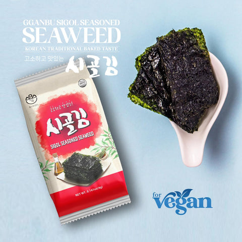 Gganbu - Snack rong biển cao cấp Sigol Hàn Quốc (gói 24 gói)