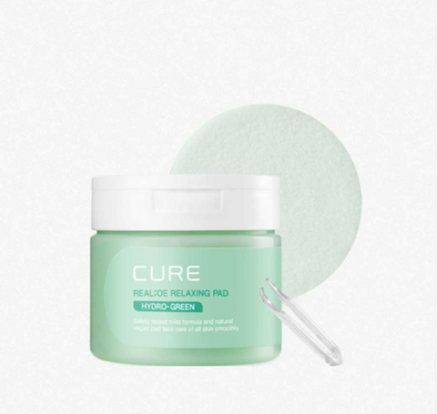 [✈️KOREA] [Kim Jung Moon Aloe] Cure Real Aloe Phyto Green Relaxing Pad_200ML