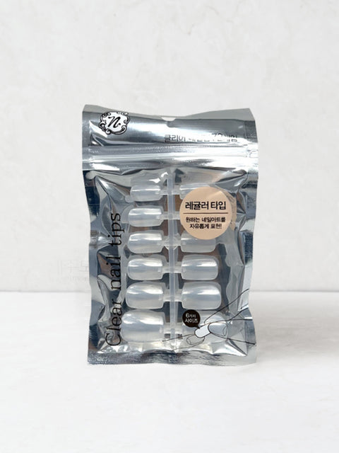 [✈️KOREA] Daiso - Clear Nail Tips (12pcs/6 Sets)