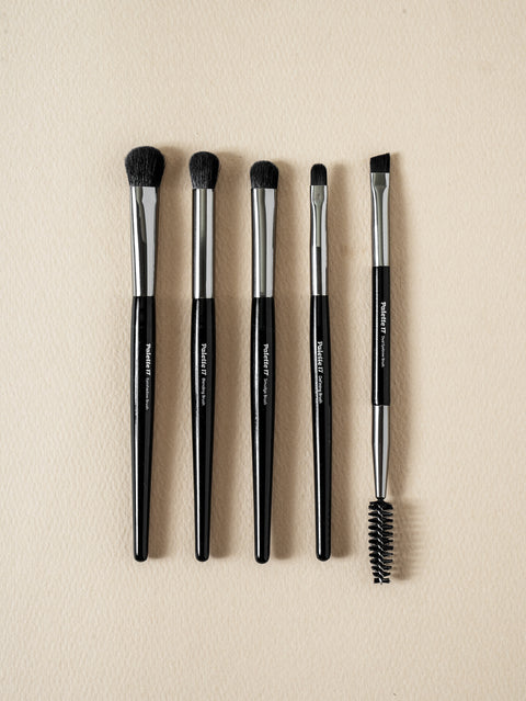 [✈️KOREA] Daiso - Palette 17 Eye Makeup Brush 5-Piece Set