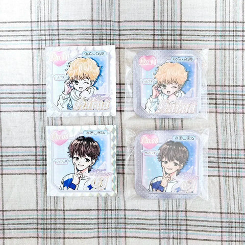 &TEAM 4000 Days NICHOLAS HARUA YUMA EJ BYUN EJ PIN BUTTON CAN BADGE HOLOGRAPHIC STICKER BADGE