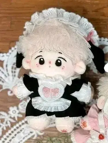 10cm doll clothes black mermaid maid outfit cotton clothes 10cm doll transfer cotton clothes