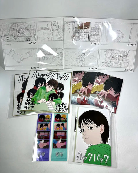 Look Back special bromide, film, photo booth strip, book cover, deco pack, original drawing postcard, Chainsaw Man Tatsuki