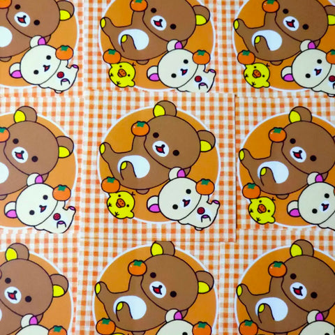 Tangerine Rilakkuma Sticker