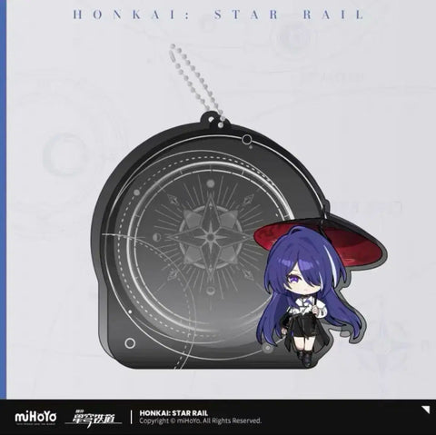 Star Rail Acheron Badge Acrylic Keychain