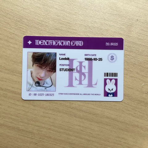 Stray Kids Lee Know Magic School Pop-Up Student ID