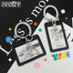 Silver plated butterfly keyring photocard toploader card case N.W.S.H Bonedoc The Boyz