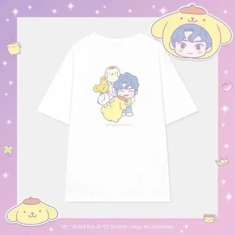 Selling NCT Sanrio collaboration short-sleeve shirts.