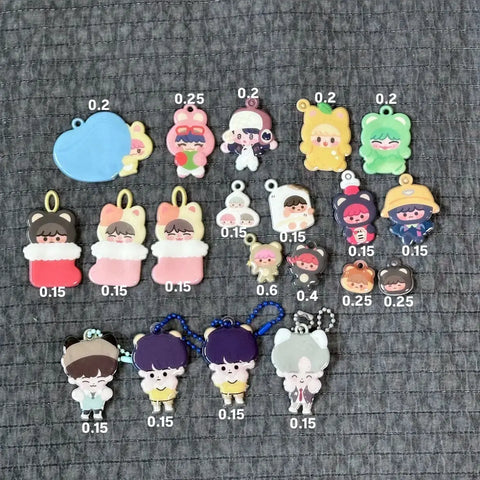 NCT Dream Kkomchan, Lele words keyring transfer, Fairy Hyoki, Fairy Renjun grip tok, pocket zzi
