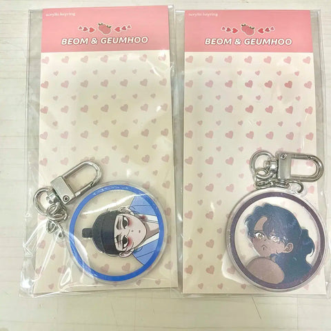 "Tiger freezes in the eyes" Nunbeomseo Osahyeong Acrylic Keychain for Sale