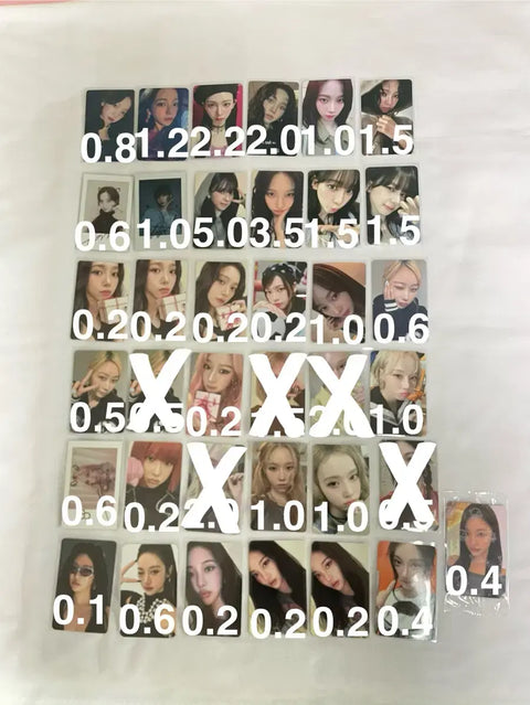 aespa photocard transfer Karina Giselle Winter Ningning