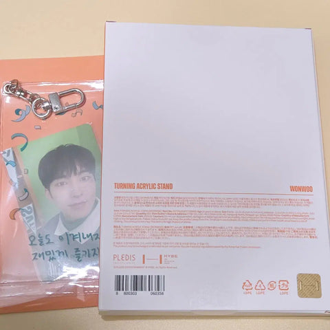Wonwoo photocard pouch, acrylic stand, all together