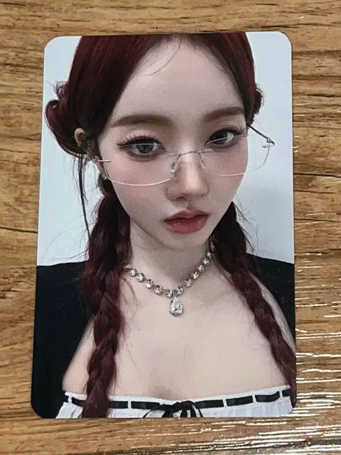 STAYC stayc BEBE Makestar rimless glasses Sieun unreleased photocard for sale