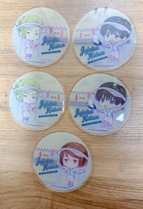 Jujutsu Kaisen Animate Collaboration Cafe Nanami Shoko Haibara Keychain Tsumamare Badge