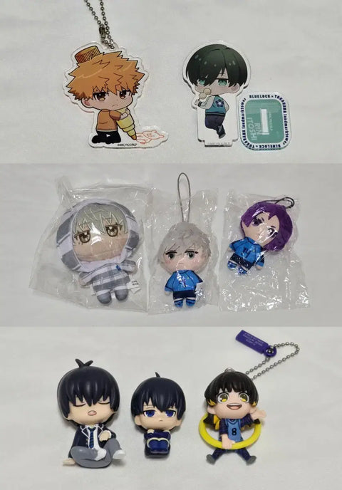 Blue Lock Acrylic Keychain Doll Nui Figure Gacha Bundle Sale