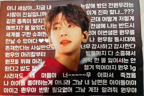 Wonwoo Concert Slogan + Keychain