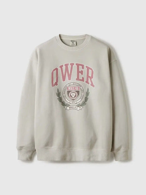 QWER Who Are You 1st Anniversary Sweatshirt Beige M