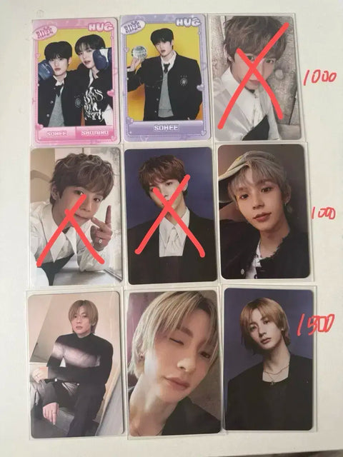 Rise Sohee Shotaro Anton Sungchan Wonbin Hug Photocard Signature